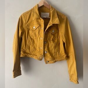 Pilcro and the Letterpress Mustard Jean Jacket